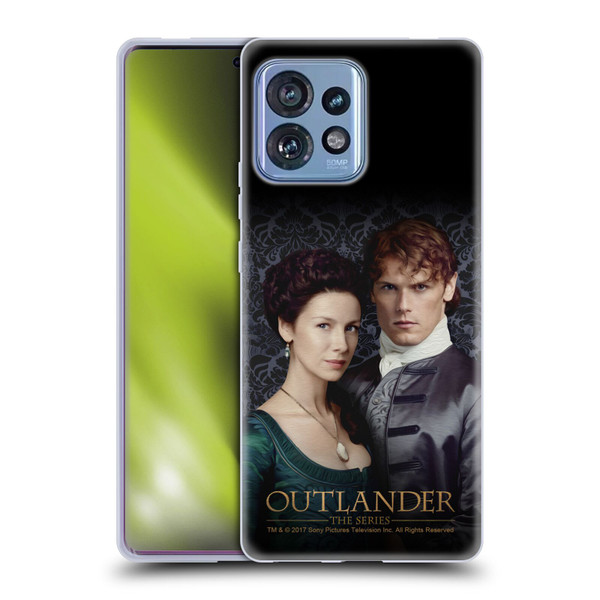 Outlander Portraits Claire & Jamie Soft Gel Case for Motorola Moto Edge 40 Pro