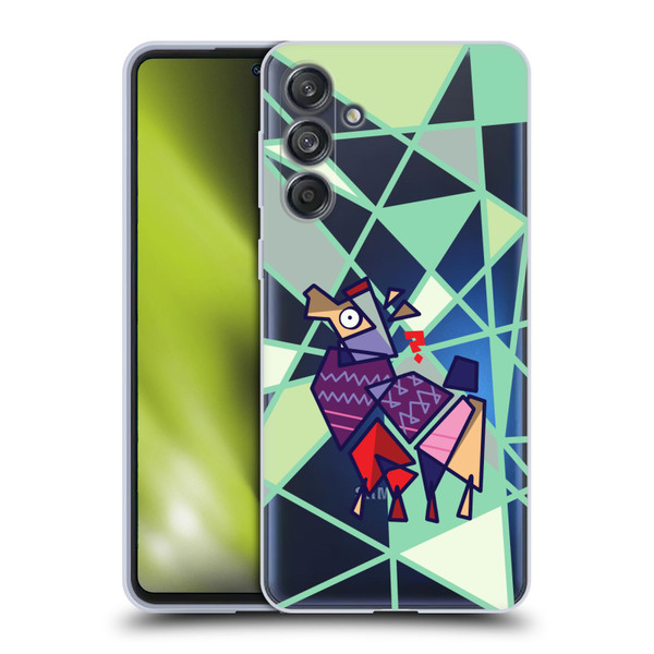 Grace Illustration Llama Cubist Soft Gel Case for Samsung Galaxy M55 5G