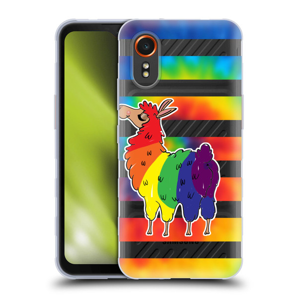 Grace Illustration Llama Pride Soft Gel Case for Samsung Galaxy Xcover7 5G