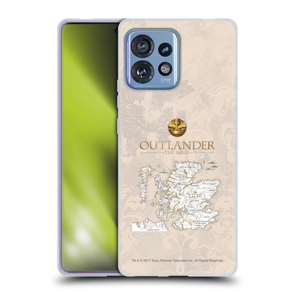 Outlander Seals And Icons Map Soft Gel Case for Motorola Moto Edge 40 Pro
