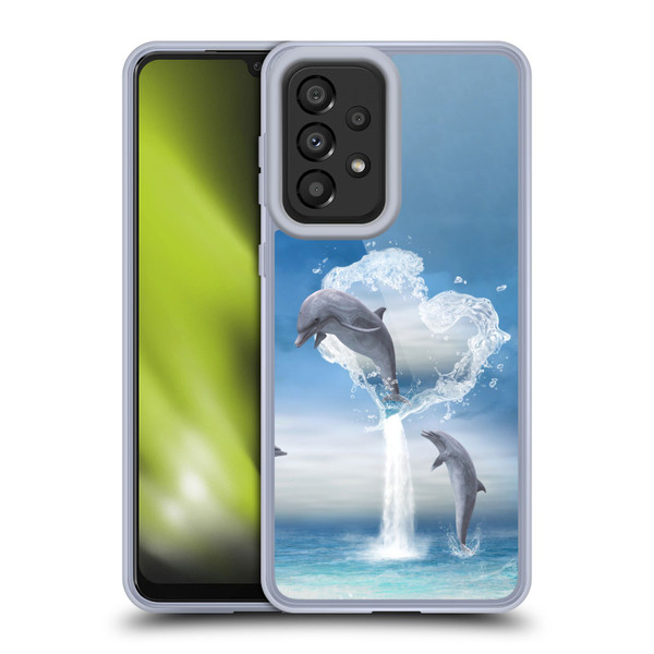 Simone Gatterwe Dolphins Lovers Soft Gel Case for Samsung Galaxy A33 5G (2022)