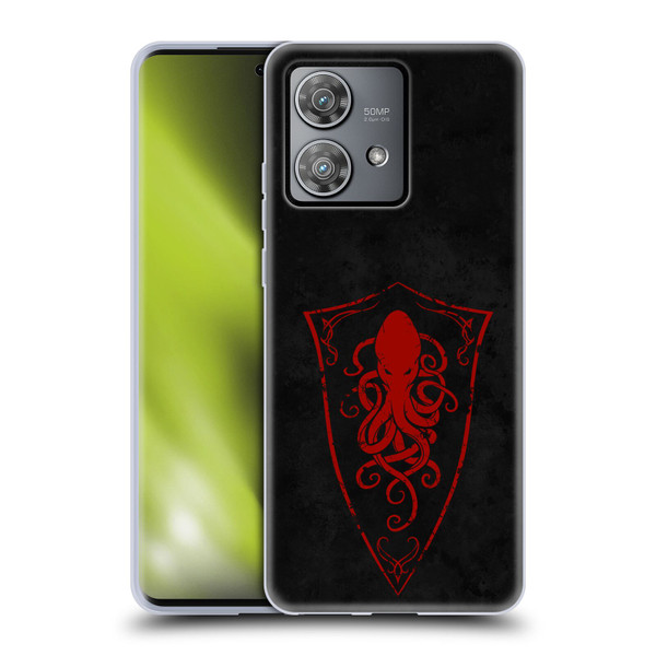 Christos Karapanos Key Art Octopus Shield Logo Soft Gel Case for Motorola Edge 40 Neo 5G