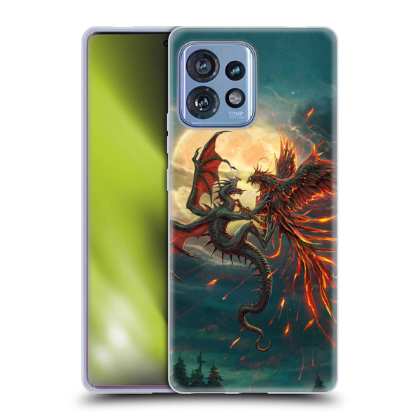 Christos Karapanos Key Art Against Soft Gel Case for Motorola Moto Edge 40 Pro