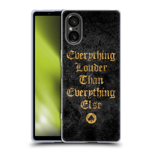 Motorhead Key Art Everything Louder Soft Gel Case for Sony Xperia 5 V 5G