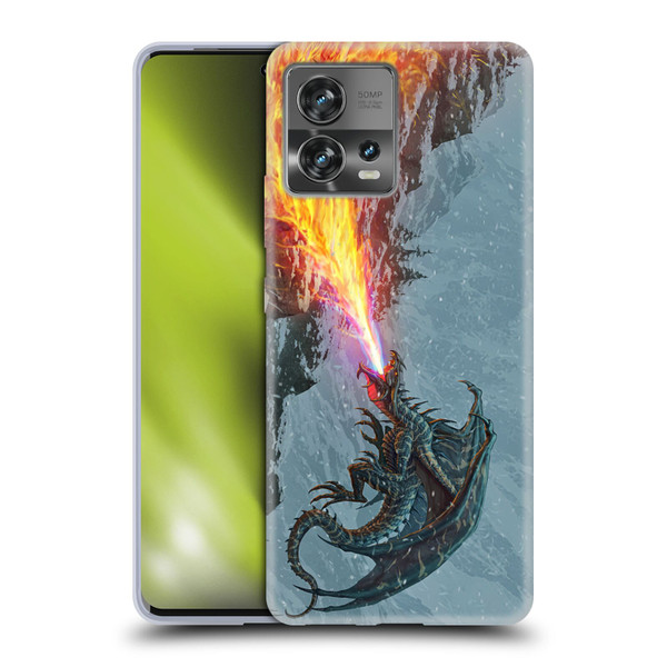 Christos Karapanos Mythical Art Power Of The Dragon Flame Soft Gel Case for Motorola Moto Edge 30 Fusion
