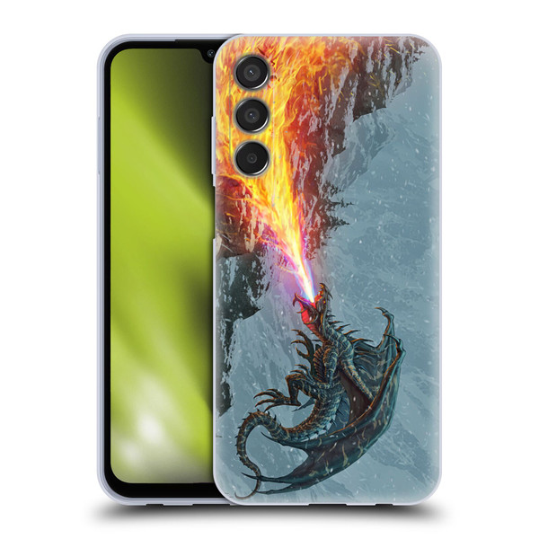 Christos Karapanos Mythical Art Power Of The Dragon Flame Soft Gel Case for Samsung Galaxy M15/F15 5G