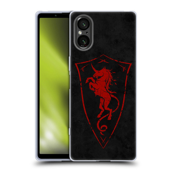 Christos Karapanos Shield Unicorn Soft Gel Case for Sony Xperia 5 V 5G