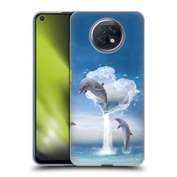 Simone Gatterwe Dolphins Lovers Soft Gel Case for Xiaomi Redmi Note 9T 5G