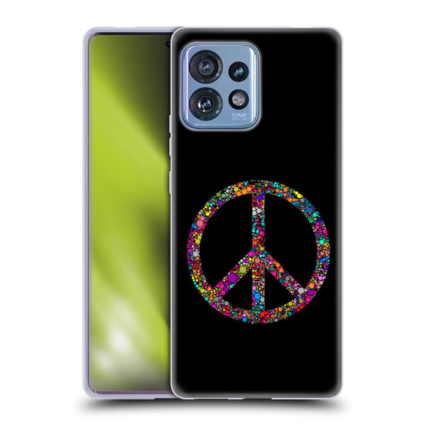 LebensArt Contexts Peace Soft Gel Case for Motorola Moto Edge 40 Pro