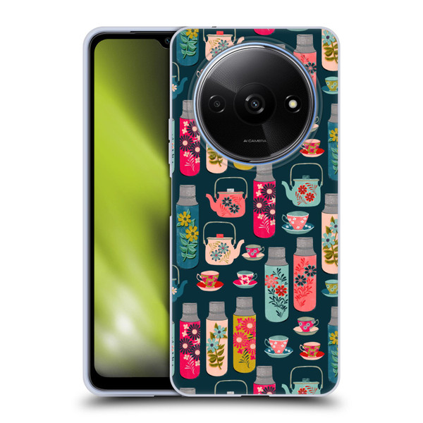 Andrea Lauren Design Food Pattern Jars & Teacups Soft Gel Case for Xiaomi Redmi A3