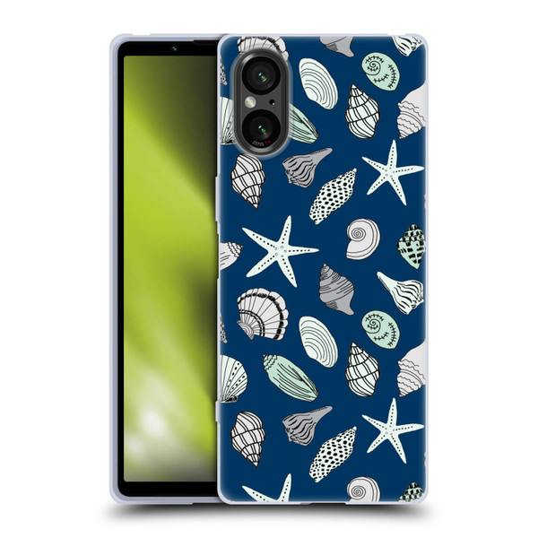 Andrea Lauren Design Sea Animals Shells Soft Gel Case for Sony Xperia 5 V 5G