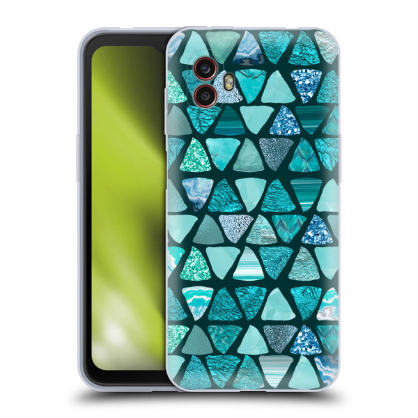 LebensArt Patterns 2 Teal Triangle Soft Gel Case for Samsung Galaxy Xcover6 Pro/Pro2