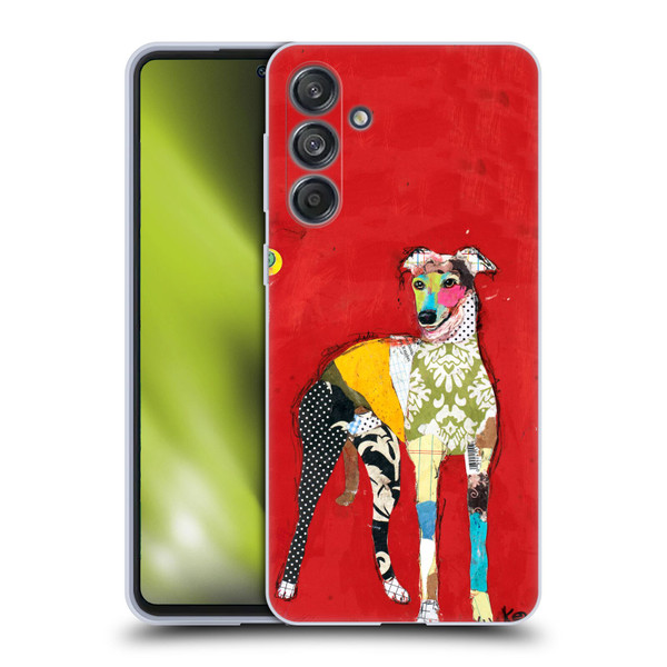 Michel Keck Dogs 2 Greyhound Soft Gel Case for Samsung Galaxy M55 5G
