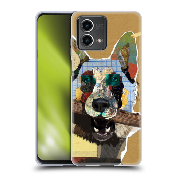 Michel Keck Dogs 3 German Shepherd Soft Gel Case for Motorola Moto G Stylus 5G 2023