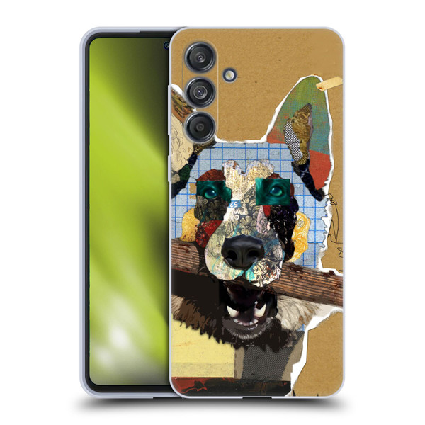Michel Keck Dogs 3 German Shepherd Soft Gel Case for Samsung Galaxy M55 5G