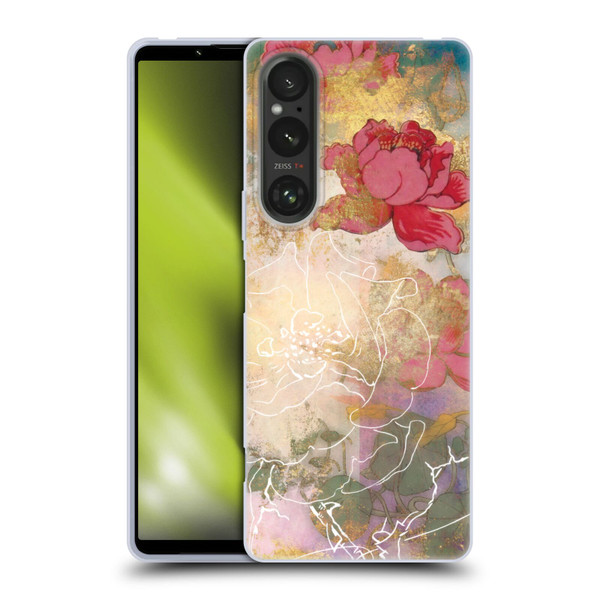 Aimee Stewart Smokey Floral Midsummer Soft Gel Case for Sony Xperia 1 V 5G