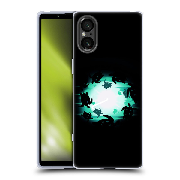 Alyn Spiller Animal Art Turtles Soft Gel Case for Sony Xperia 5 V 5G