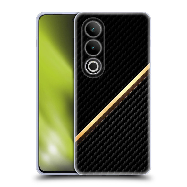 Alyn Spiller Carbon Fiber Gold Soft Gel Case for OPPO OnePlus Ace 3V 5G