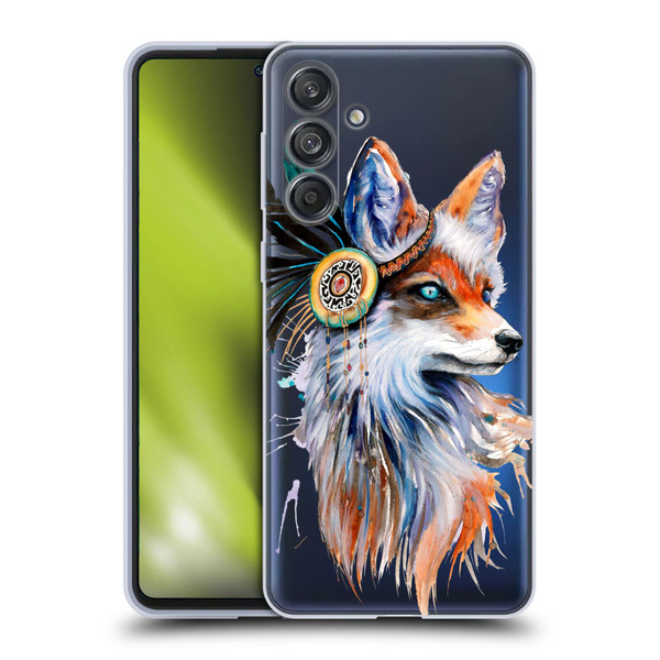 Pixie Cold Animals Fox Soft Gel Case for Samsung Galaxy M55 5G