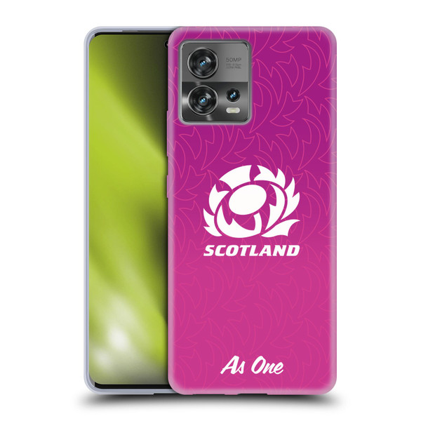 Scotland Rugby Graphics Gradient Pattern Soft Gel Case for Motorola Moto Edge 30 Fusion