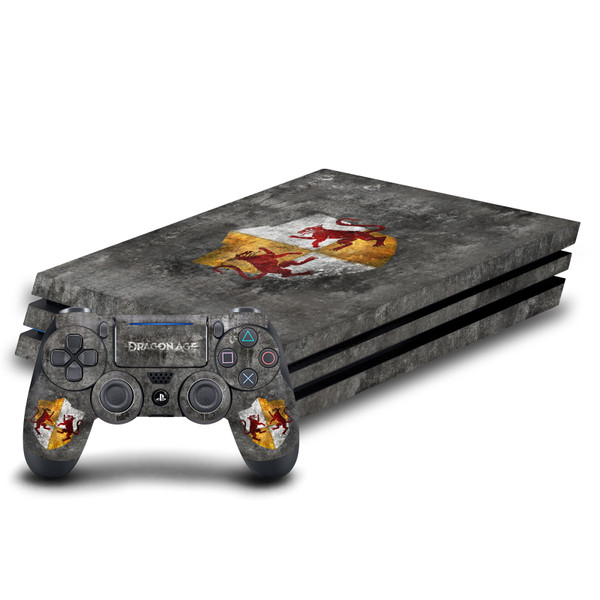 EA Bioware Dragon Age Heraldry Ferelden Distressed Vinyl Sticker Skin Decal Cover for Sony PS4 Pro Bundle