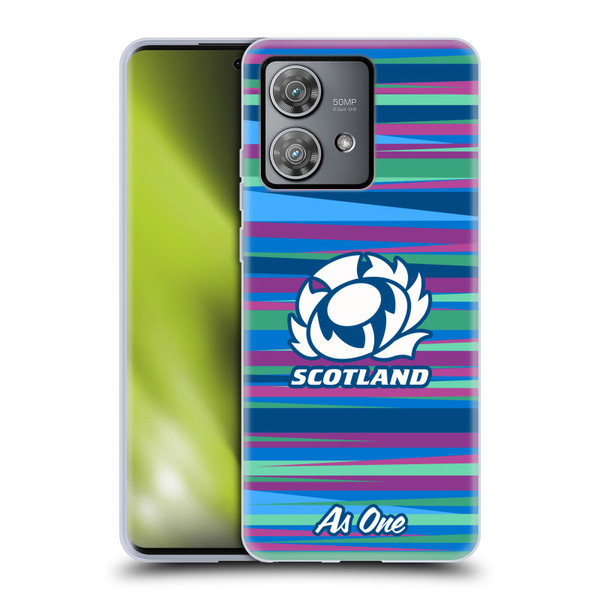 Scotland Rugby Graphics Training Pattern Soft Gel Case for Motorola Edge 40 Neo 5G