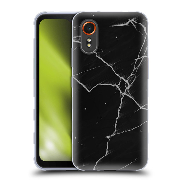 Alyn Spiller Marble Black Soft Gel Case for Samsung Galaxy Xcover7 5G