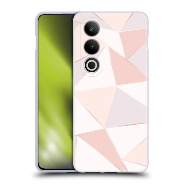 Alyn Spiller Rose Gold Geometry Soft Gel Case for OPPO OnePlus Ace 3V 5G