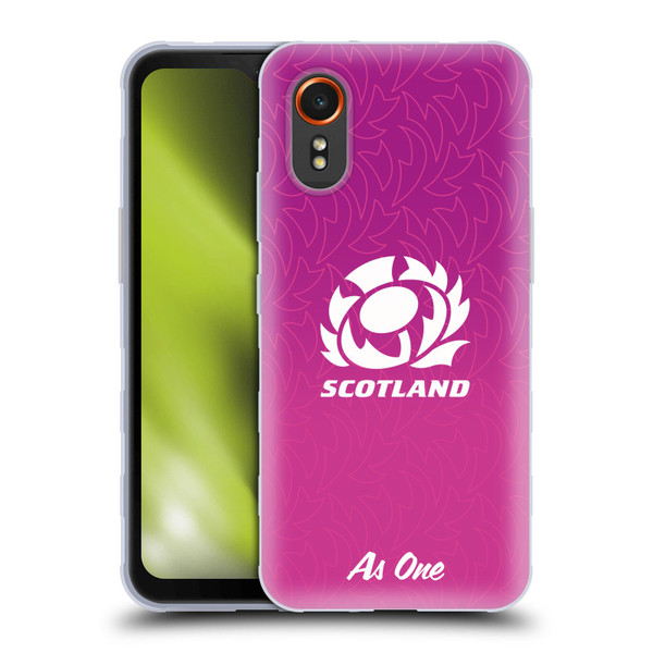 Scotland Rugby Graphics Gradient Pattern Soft Gel Case for Samsung Galaxy Xcover7 5G