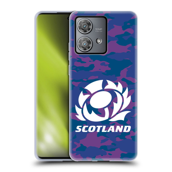 Scotland Rugby Logo 2 Camouflage Soft Gel Case for Motorola Edge 40 Neo 5G