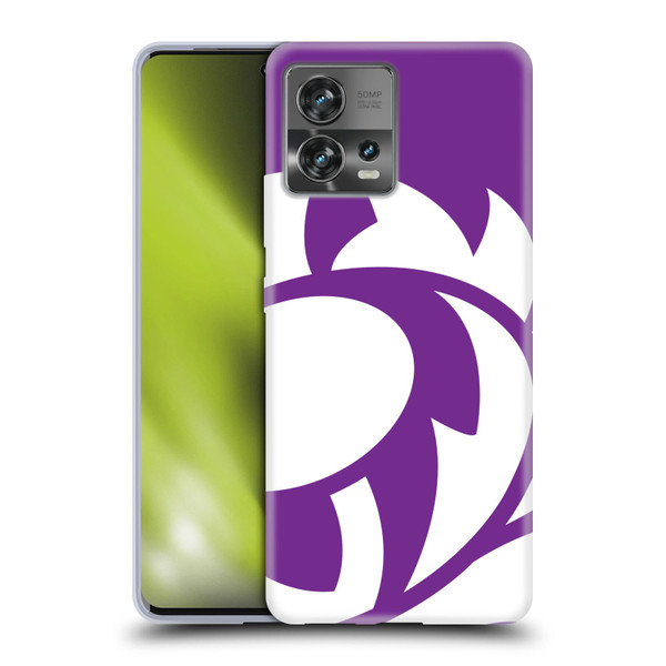 Scotland Rugby Oversized Thistle Purple Heather Soft Gel Case for Motorola Moto Edge 30 Fusion