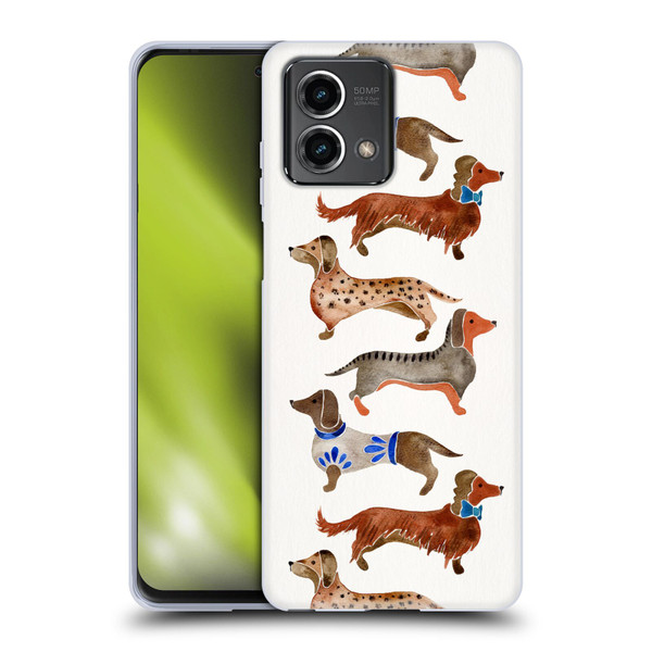 Cat Coquillette Animals Dachshunds Soft Gel Case for Motorola Moto G Stylus 5G 2023