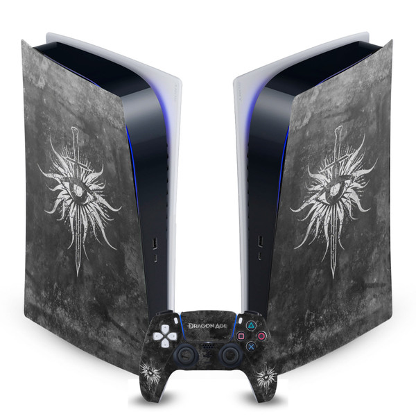 EA Bioware Dragon Age Heraldry Inquisition Distressed Vinyl Sticker Skin Decal Cover for Sony PS5 Digital Edition Bundle