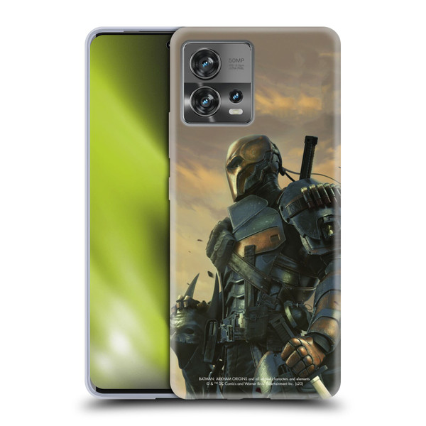 Batman Arkham Origins Key Art Deathstroke 2 Soft Gel Case for Motorola Moto Edge 30 Fusion