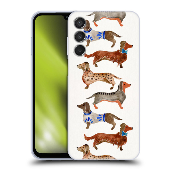 Cat Coquillette Animals Dachshunds Soft Gel Case for Samsung Galaxy M15/F15 5G