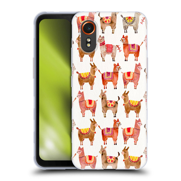 Cat Coquillette Animals Alpacas Soft Gel Case for Samsung Galaxy Xcover7 5G
