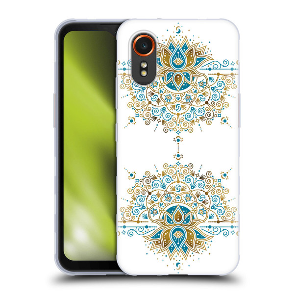 Cat Coquillette Patterns 6 Lotus Bloom Mandala 2 Soft Gel Case for Samsung Galaxy Xcover7 5G