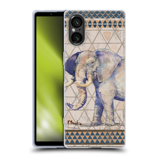 Paul Brent Animals Tribal Elephant Soft Gel Case for Sony Xperia 5 V 5G