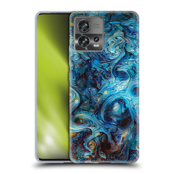 Cosmo18 Jupiter Fantasy Blue Soft Gel Case for Motorola Moto Edge 30 Fusion
