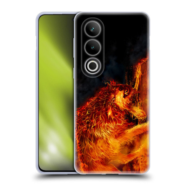 Tom Wood Fire Creatures Wolf Stalker Soft Gel Case for OPPO OnePlus Ace 3V 5G