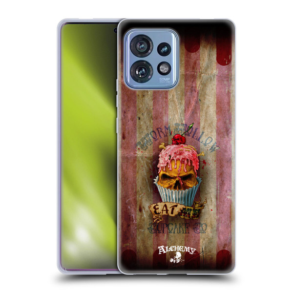 Alchemy Gothic Skull Eat Me Cupcake Soft Gel Case for Motorola Moto Edge 40 Pro