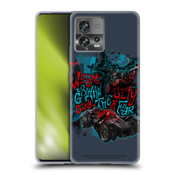 Batman Arkham Knight Graphics Welcome To Gotham Soft Gel Case for Motorola Moto Edge 30 Fusion