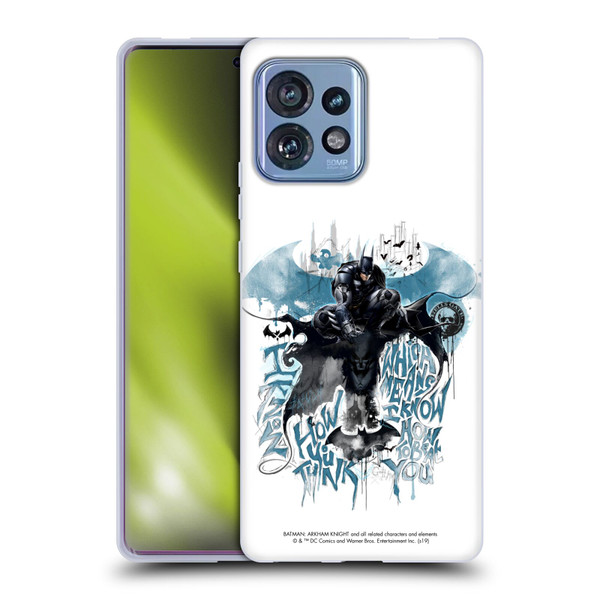 Batman Arkham Knight Graphics How You Think Soft Gel Case for Motorola Moto Edge 40 Pro