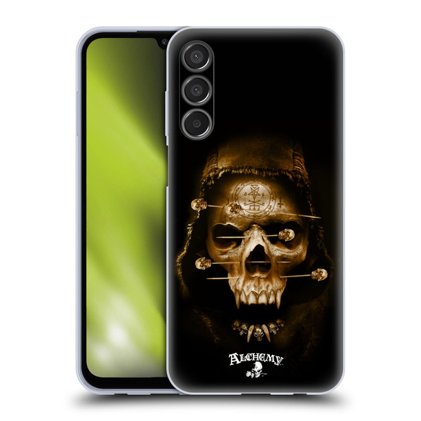 Alchemy Gothic Skull Death Fetish Soft Gel Case for Samsung Galaxy M15/F15 5G