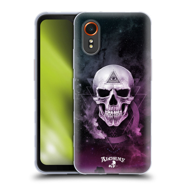 Alchemy Gothic Skull The Void Geometric Soft Gel Case for Samsung Galaxy Xcover7 5G
