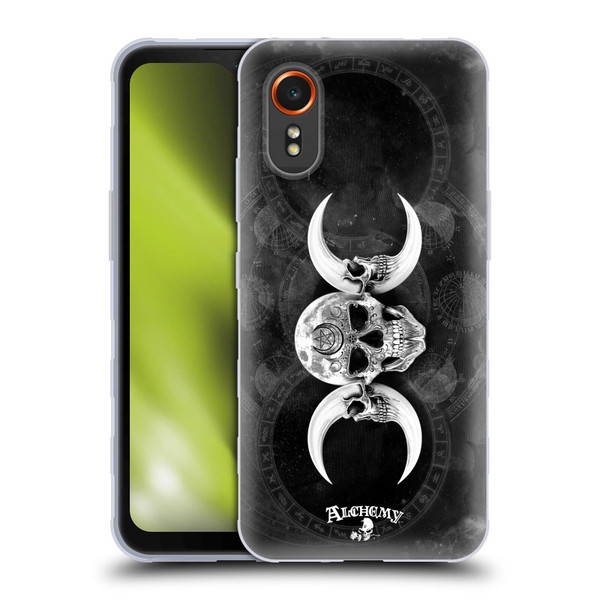 Alchemy Gothic Skull Dark Goddess Moon Soft Gel Case for Samsung Galaxy Xcover7 5G