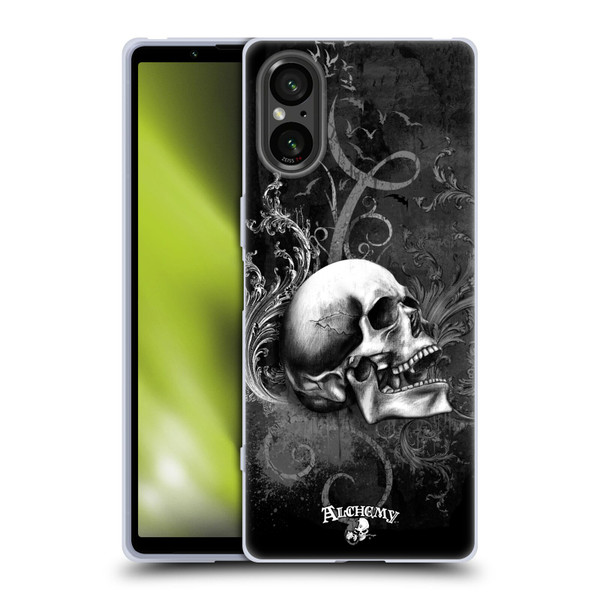 Alchemy Gothic Skull De Profundis Soft Gel Case for Sony Xperia 5 V 5G