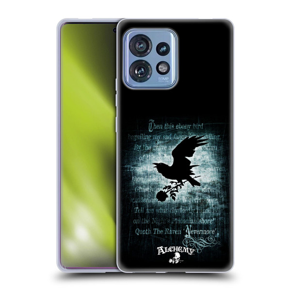 Alchemy Gothic Wing Nevermore Soft Gel Case for Motorola Moto Edge 40 Pro