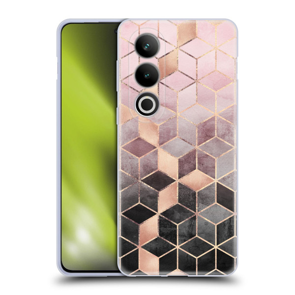 Elisabeth Fredriksson Cubes Collection Pink And Grey Gradient Soft Gel Case for OPPO OnePlus Ace 3V 5G
