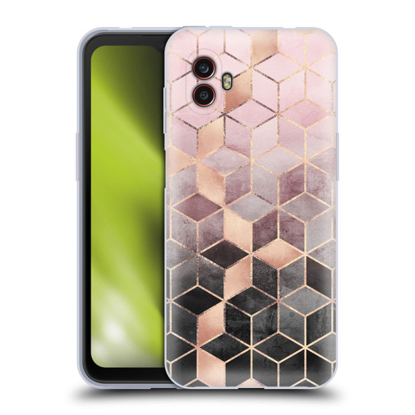 Elisabeth Fredriksson Cubes Collection Pink And Grey Gradient Soft Gel Case for Samsung Galaxy Xcover6 Pro/Pro2